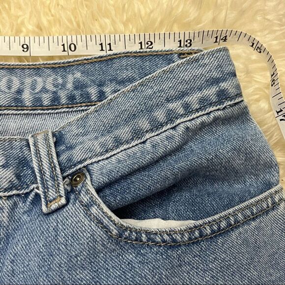 Vintage Y2K Boston Proper High Waist Straight Split Leg Crop Jeans  6 - Picture 5 of 8